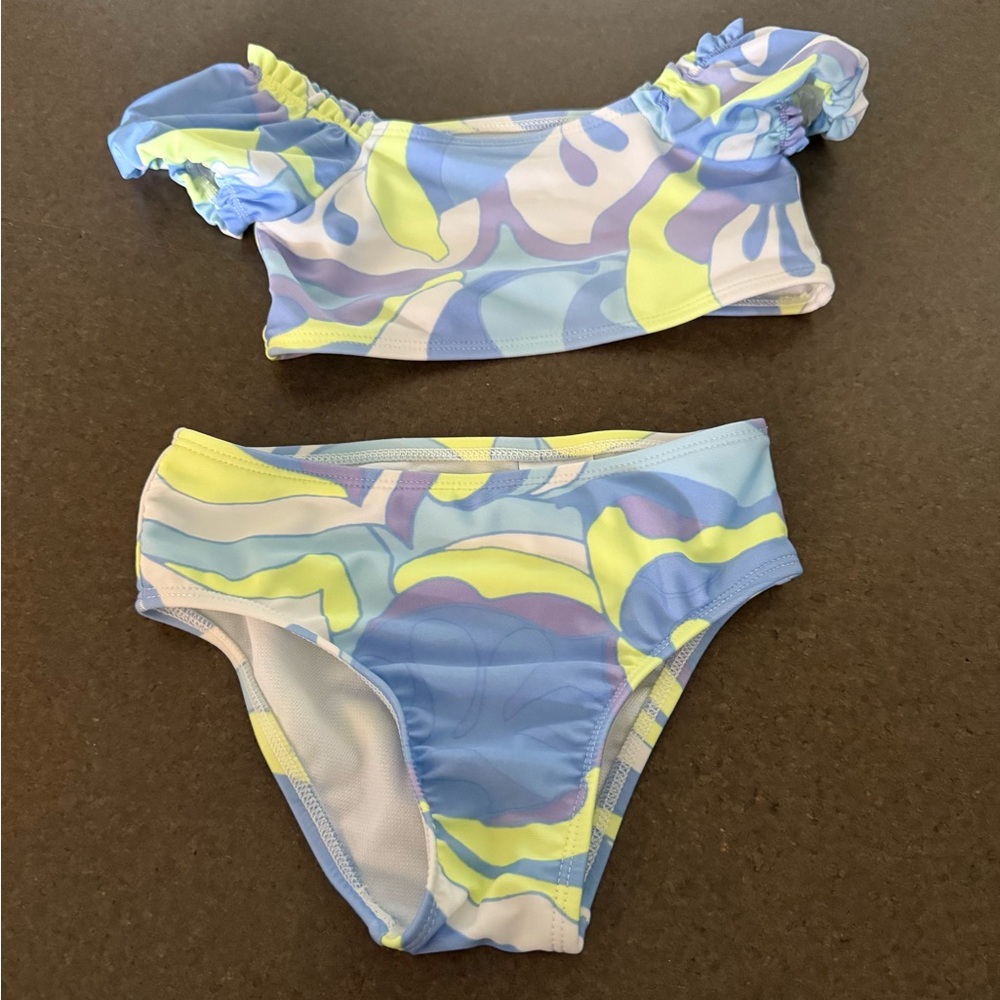 NWOT; Toddler Swimwear Set - Blue and Yellow